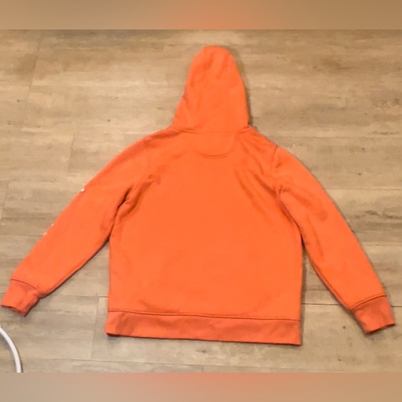 Carhartt Youth Relaxed Fit Clarksburg Sleeve Logo Sweatshirt Hoodie Size L 12-14 - Picture 7 of 7